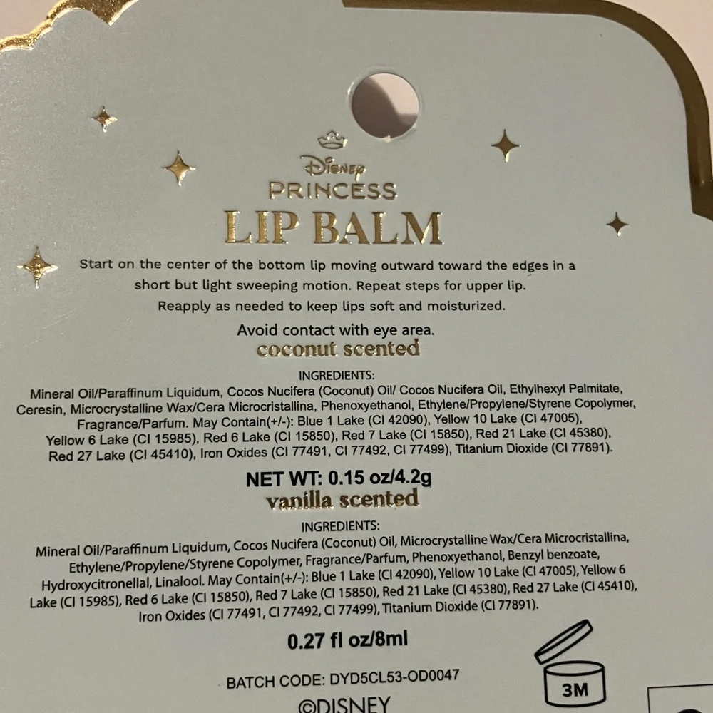 Disney Princess Lip Gloss and Balm Collection - Belle, Cinderella,‎ Ariel